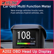 A202 On-board Computer Car Speedometer Digital Meter Voltage Coolant Temp Fuel Consumption Temperatu