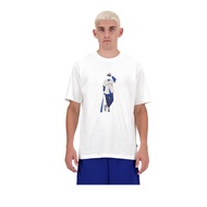 New Balance NB Athletics Baseball Style Relaxed Men's T-Shirt - White