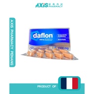 Daflon 1000mg Tab 10's x 3 [Diosmin/Hesperidin] (Exp 01/2029)