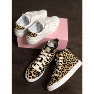 [Foreign trade women's shoes] 2021 new leather material women's shoes KEDS horsehair material women's shoes leopard patt very good