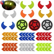 MYROE Reflective Stickers Multi-colors Motorcycle Cars Sticker Helmet Decals Motorcycle Safety Stickers
