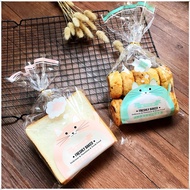 Bread Cereal Baking Packaging Bag Bread Toast Bag Transparent Frosted Toast Bag Toast Bread Bag 100 