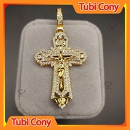 Cross pendant 4cm high, code M1561-15-18-UA, sharp 3D touch Tubi Cony