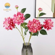 LARGLO Simulation Big Dahlia, Real Touch Handmade Artificial Dahlia Flower, Flower Arrangement 76cm 