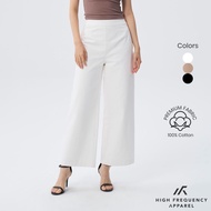 HFA Women's High-Waisted Wide Leg Minimalist Chino Pants