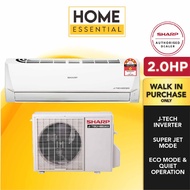 Sharp 2.0HP R32 J- Tech Inverter Air Conditioner Aircond AHX18VED / AUX18VED | Air Cond