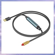 (JMTI) USB to Optical Audio Adapter USB A to Fiber Optic Audio SPDIF Port Connection Audio Converter