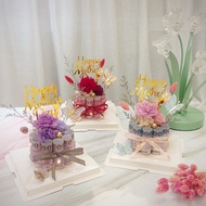 母親節有錢花迷你蛋糕/有錢花蛋糕/永生花/母親節禮物/鈔票蛋糕