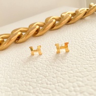 GD JEWELLERY - 916 GOLD EARRING H FULL GOLD | 916 EMAS SUBANG H FULL GOLD