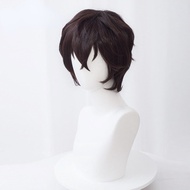 【COSER 77】Bungo Stray Dogs wig วิกผมสังเคราะห์ คอสเพลย์อนิเมะ Manmei Dazai Osamu Akutagawa Ryunosuke