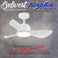 (CLIMATE VOUCHER) (LOWEST PRICE GUARANTEED) AEROAIR AA320 35 46 52inch DC Motor Ceiling Fan - with/w