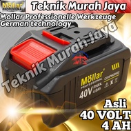 MOLLAR Baterai Cordless 40 Volt 4AH Jet Cleaner Q10 CDHPW20502 Mesin Bor Potong Rumput 40 V 4 AH Mesin Gerinda Battery 40V Makita Cordless Series Murah