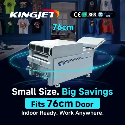 Kingjet Pro Automatic t Shirt Dtf Printer for Clothes Dtf Printing Machine Impresora 60cm Dtf Printe