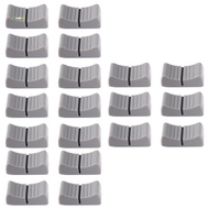 20Pcs 24mmx11mmx10mm Console Mixer Slider Fader Knobs Replacement for Potentiometer Gray Knob Black 