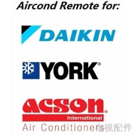 TV Accessories□⊙┋[OFFER] Daikin York Acson Aircond Air cond Remote Control DAIKIN/YORK/ACSON (FREE Battery)