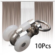 [Kesoto1] 10Pcs Curtain Track Gliders Curtains Silent Pulley Curtain Rail Track Pulley A