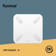 Yunmai Smart Body Fat Scale X [Global Edition, 13 Data Analyse, BMI, Visceral Fat, USB Charge]