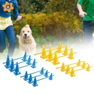 [utruiut0k] Dog Agility Hurdle Cone Set Hurdle Jump Hoop Pole Agility Equipment Set for Exercise Ath