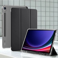 Samsung Tab S8 SM - X700 X706 S7 11 T870 T875 T876B T876 5G Flip Clear Case Book Cover Pen Slot