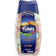 Tums Ultra-Strength 1000 | Assorted Fruit Antacid Chewable Tablets (160 ct Bottle)