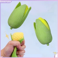 /LO/ Anxiety Relief Toy Soft Peelable Corn Squeeze Toy for Stress Relief Fun Fidget Toy for Adults Teens Squishy Decompression Toy for Party Favor Elastic Simulation Corn