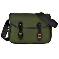 【英國Brady】Andare Bag橄欖綠色Olive肩背包 側背包 公事包 書包 防水帆布皮革滾邊 百年經典英國製
