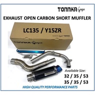 TONNKA WEAPON LC135 /Y15ZR EXHAUST OPEN CARBON SHORT MUFFLER TONNKA WEAPON ARM