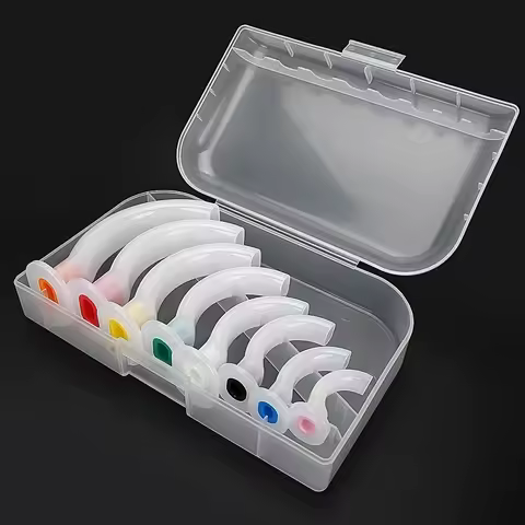 8Pcs disposable mixed airway first aid tube Oral airway is used to assist oropharyngeal inhalation p