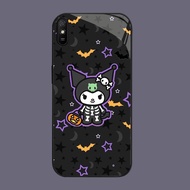 HK-27 Halloween Kuromi Glass Glass Casing for Xiaomi Redmi Note poco 14R A4 9i C75 14C 7 9A A3 Pro 5