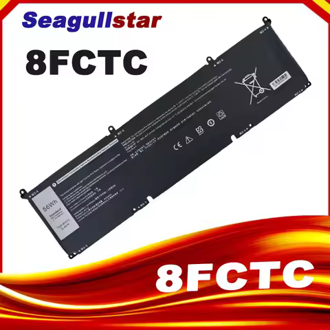 8FCTC Battery For DELL G15 5510 5511 5520 5515 5521 Series For DELL XPS 15 9500 G7 15 7500 Series 56