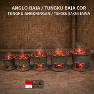 ANGLO TUNGKU BAJA 29CM 14 KG | TUNGKU ARANG NASI GORENG BAKMI JAWA | ANGLO BAJA COR | TUNGKU ANGKRIN