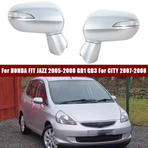 For HONDA FIT JAZZ 2005-2008 GD1 GD3 For CITY 2007-2008 GD6 GD8 Car Exterior Door Rearview Mirror As