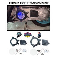CVT NVX155 V2 NMAX V2 CVT COVER TRANSPARENT WITH LED CVT ENGINE COVER SET NVX V2 NMAX V2 NVX V2 NMAX