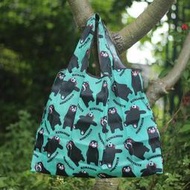 日本熊本熊可折疊手提肩背購物袋環保袋媽媽包 單肩包