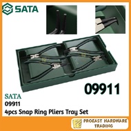 SATA - [ 09911 ] 4pcs Snap Ring Pliers Tray Set