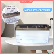 {lowerprice}  Office Paper Shredder Handheld Paper Shredder Portable Paper Shredder 3mm Strip Cut for Home Office Stationery Transparent Window Easy to Use Compact Design A4 Size