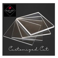 Customized cut clear acrylic sheet(2mm, 3mm & 4mm thickness)8 1/4inc x 12inc