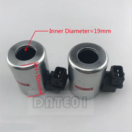 【Support-Cod】 Excavator Accessories Solenoid Valve Coil Diameter 19mm Height 50mm 24v 12v Socket Typ