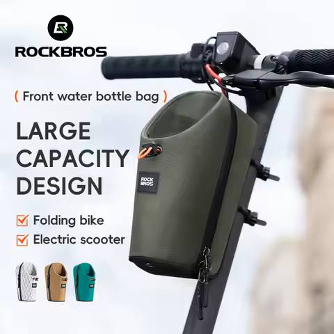 ROCKBROS Folding Bicycle Water Bottle Bags Fashion Front Frame Kettle Bags for Brompton Bike Electri