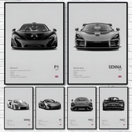 Famous Cool Sports M-McLaren Supercar P1 765LT F1 ARTURA SPEEDTAIL Poster Home living room Wall Art 