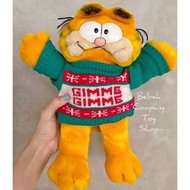 美國二手🇺🇸 13吋 1981年 Garfield 毛衣 加菲貓 古董玩具 玩偶 娃娃 絕版玩具