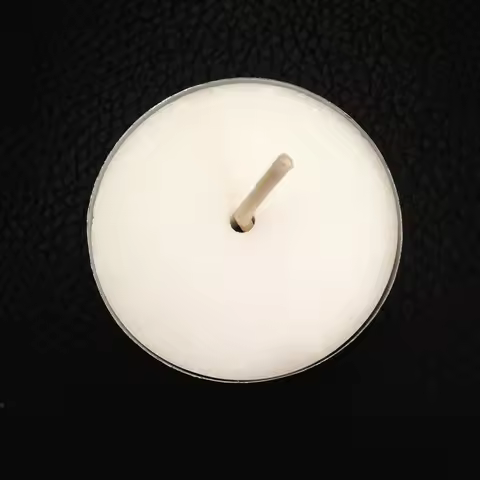 50Pcs Smokeless Unscented Candles Disk Shape 8 Hours Burn Time Natural Paraffin Wax Tea Lights for W