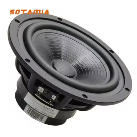 SOTAMIA 1PCS 6.5 Inch Fever Subwoofer 6 Ohm 40 Watt Cast Aluminum Frame Hand Swept Drum Paper Tray L