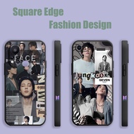 Casing For Samsung Galaxy S20 S22 S10 S23 S21 Ultra Pro Fe Plus A14 bts JungKook Seven bts Jimin Min face UHW07 Phone Case Square Edge