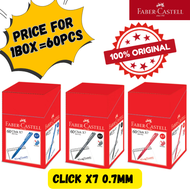 γ1BOX=60PCS ! ! !γFaber castell Click X5 / Click X7 Ball Pen (1422/1425) (PRICE FOR 1 BOX)
