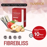 【Jakim Halal】Nuverix Fibrebliss Botanical Balance Formula 10g Sachet 10S Box Fiber Apple Ginger Chia