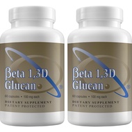 Immune Support Supplement Highly Purified Beta 1,3D Glucan 100 mg per Capsule (b-glucan Fiber) (Pack