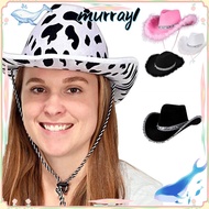 MURRAY Cowgirl Hat Women Funny Cosplay Costume Party Performance Sequin Cowgirl Hats