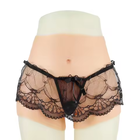 ONEFENG K-2 Crossdressing Men's Silicone Vagina Fake Vagina Pants Can Be Inserted Into Hidden Pseudo