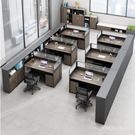 Staff Desk Combination 6 Desk Office Staff Company 4 Office Simple People Double Table Financial Tab